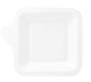 Plato cuadrado bionic blanco bagazo 11x11x1,7 cm c/1000