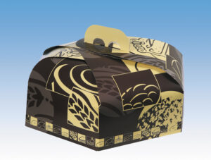 Caja tarta hexagonal espigas 30cm